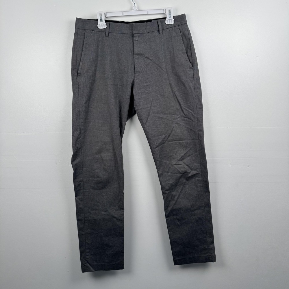 Bonobos Pants Mens 32x32 (33x31) Gray Slim Fit Friday Stretch Cotton Blend